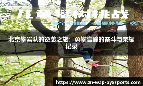 北京攀岩队的逆袭之旅：勇攀高峰的奋斗与荣耀记录
